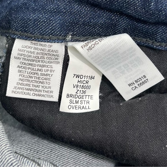 Lucky Brand Women's Bridgette Cropped Denim Overalls - Picture 9 of 10